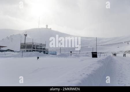 Illustration während der Clio Ice Trophy 2023 2023 - GSeries G2 auf dem Circuit Andorra - Pas de la Casa, am 28. Januar 2023 in Encamp, Andorra - Picture Damien Doumergue / DPPI Stockfoto