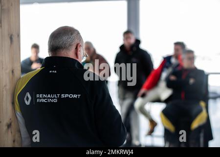 Illustration während der Clio Ice Trophy 2023 2023 - GSeries G2 auf dem Circuit Andorra - Pas de la Casa, am 28. Januar 2023 in Encamp, Andorra - Picture Damien Doumergue / DPPI Stockfoto