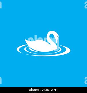 design-Vorlage für vektordarstellung mit swan-Logo Stock Vektor