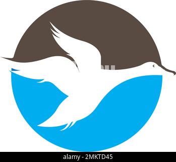 design-Vorlage für vektordarstellung mit swan-Logo Stock Vektor