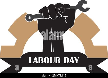 Design-Vorlage für Vektordarstellung des Labour Day Logos. Stock Vektor