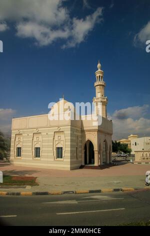 Dibba al hassan oder Dibba Al-Hisn ist eine Pene-Exklave des Emirats Al-Sharjah, eines der sieben Vereinigten Arabischen Emirate. Stockfoto