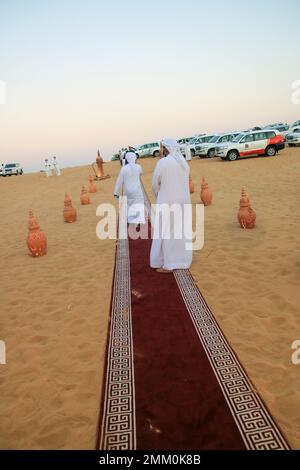 Kulturelle Folklore-Tanzshow im Mittleren Osten für Touristen Dubai, Vereinigte Arabische Emirate, Stockfoto