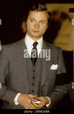 Carl XVI Gustaf, König von Schweden. Geboren am 30. april 1946. Abbildung 1973 mit schwarzem Armband am linken Arm, um anzuzeigen, dass er nach dem Tod seines Großvaters König Gustaf VI. Adolf trauert. Stockfoto