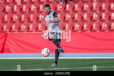 La Nucia, Spanien – 11. Januar 2023. FC Augsburg Winger Daniel Caligiuri während der Club Friendly Ferencvaros vs. Augsburg (2-0). Stockfoto