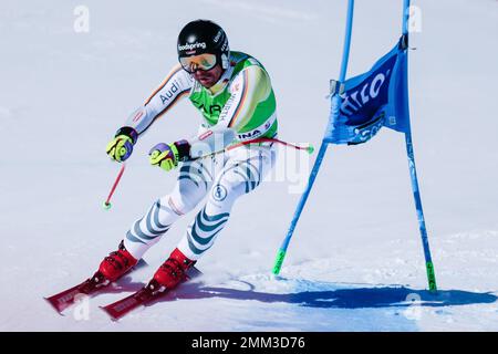 Sander Andreas (GER) während der Audi FIS Ski World Cup 2023 – Super G für Männer, Alpinski-Rennen in Cortina dâ&#x80;&#X99;Ampezzo, Italien, Januar 29 2023 Stockfoto