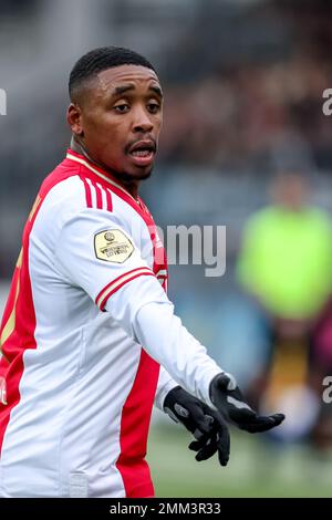 ROTTERDAM, NIEDERLANDE - JANUAR 29: Steven Bergwijn von Ajax reagiert auf das niederländische Eredivisie-Spiel zwischen Excelsior Rotterdam und Ajax im Van Donge & De Roo Stadion am 29. Januar 2023 in Rotterdam, Niederlande (Foto von Peter Lous/Orange Pictures) Stockfoto