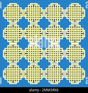 Geometrisches Geflecht mit durchgehendem keltischen Motiv. Vektordarstellung Stock Vektor