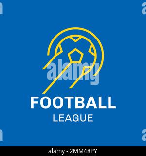 Fußball-Logo Vorlage, Sport-Club-Business-Grafik in modernem Design Vektor Stock Vektor