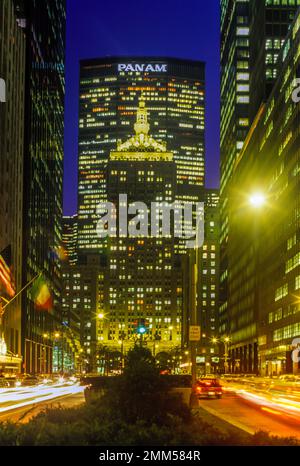 Historische 1987 PAN AM HELMSLEY GEBÄUDE DER PARK AVENUE in Manhattan NEW YORK CITY USA Stockfoto