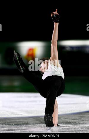 Espoo, Finnland. 29. Januar 2023. Lukas BRITSCHGI (SUI), während der Gala-Ausstellung, bei der ISU European Figure Skating Championships 2023, in Espoo Metro Areena, am 29. Januar 2023 in Espoo, Finnland. Kredit: Raniero Corbelletti/AFLO/Alamy Live News Kredit: Aflo Co Ltd./Alamy Live News Stockfoto