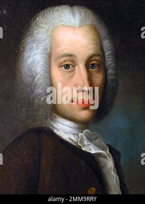 Anders Celsius (1701-1744) schwedischer Astronome, Physiker und Mathematiker. Schlug die Celsius-Temperaturskala vor, die später in Celsius umbenannt wurde. Stockfoto