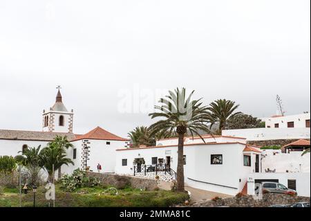 Kathedrale von Santa Maria de Betancuria, Betancuria, Fuerteventura, Kanarische Inseln, Spanien Stockfoto