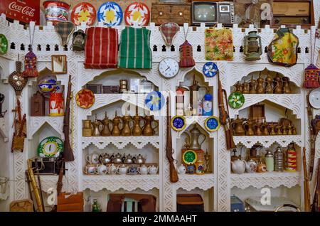 Heritage Village, Museum, Detail im Inneren, Dammam, Ash-Sharqiyya Province, Persischer Golf, Saudi-Arabien Stockfoto