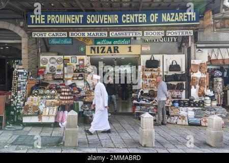 Souvenirladen, Nazareth, Israel Stockfoto