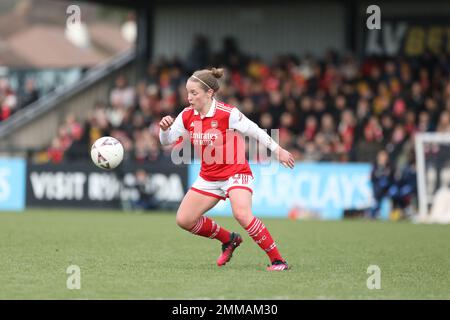 Borehamwood, Großbritannien. 29. Januar 2023. Kim Little of Arsenal Women am 29. Januar 2023 beim Women's FA Cup 4. Round Match zwischen Arsenal Women und Leeds Utd Women in Meadow Park, Borehamwood, England. Foto: Joshua Smith. Nur redaktionelle Verwendung, Lizenz für kommerzielle Verwendung erforderlich. Keine Verwendung bei Wetten, Spielen oder Veröffentlichungen von Clubs/Ligen/Spielern. Kredit: UK Sports Pics Ltd/Alamy Live News Stockfoto