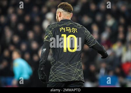 Paris, Frankreich. 29. Januar 2023. NEYMAR JR von PSG während der französischen Meisterschaft Ligue 1 zwischen Paris Saint-Germain und Stade de Reims am 29. Januar 2023 im Parc des Princes Stadion in Paris, Frankreich - Foto Matthieu Mirville/DPPI Credit: DPPI Media/Alamy Live News Stockfoto