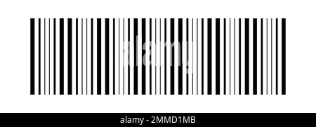 Barcode-Symbol. Barcode kann für Web- und mobile Apps verwendet werden. Vektordarstellung Stock Vektor