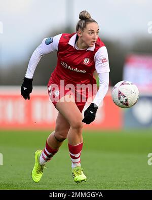 Bristol, Großbritannien. 29. Januar 2023. Aimee Palmer von Bristol City Women - Mandatory by-line: Ashley Crowden - 29/01/2023 - FOOTBALL - Robins High Performance Centre - Bristol, England - Bristol City Women vs Oxford United Women - The Women's FA Cup - Fourth Round Credit: Ashley Crowden/Alamy Live News Stockfoto