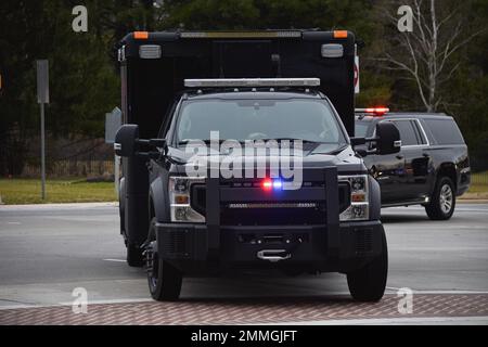 Wilmington, Usa. 29. Januar 2023. Präsident der Vereinigten Staaten Joe Biden und First Lady Jill Biden in Wilmington. Die Autokolonne reiste vom Luftwaffenstützpunkt Delaware und erreichte die Residenz am Nachmittag. Kredit: SOPA Images Limited/Alamy Live News Stockfoto