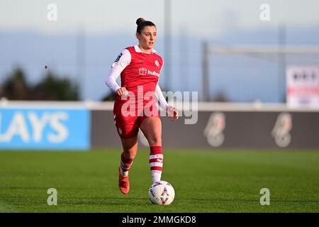 Bristol, Großbritannien. 29. Januar 2023. Lia Cataldo of Bristol City Women - Mandatory by-line: Ashley Crowden - 29/01/2023 - FOOTBALL - Robins High Performance Centre - Bristol, England - Bristol City Women vs Oxford United Women - The Women's FA Cup - Fourth Round Credit: Ashley Crowden/Alamy Live News Stockfoto