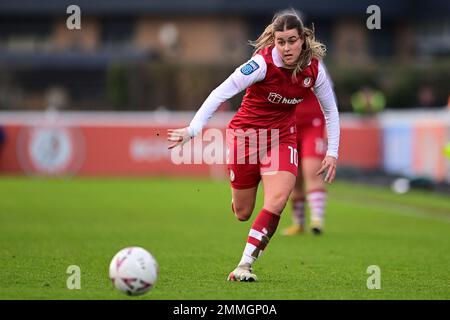 Bristol, Großbritannien. 29. Januar 2023. Chloe Bull of Bristol City Women - Mandatory by-line: Ashley Crowden - 29/01/2023 - FOOTBALL - Robins High Performance Centre - Bristol, England - Bristol City Women vs Oxford United Women - The Women's FA Cup - Fourth Round Credit: Ashley Crowden/Alamy Live News Stockfoto