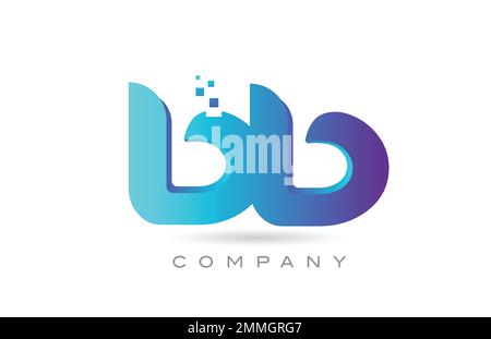 Kombination aus Logo mit Buchstabe „BB“ und Symbolen. Kreative Vorlage für Unternehmen und Unternehmen Stock Vektor
