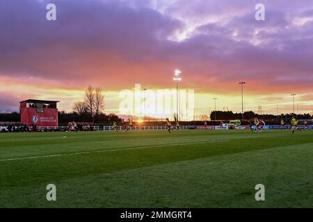 Bristol, Großbritannien. 29. Januar 2023. Allgemeine Betrachtung des Spiels - obligatorische Aufzählung: Ashley Crowden - 29/01/2023 - FOOTBALL - Robins High Performance Centre - Bristol, England - Bristol City Women vs Oxford United Women - The Women's FA Cup - vierte Runde Credit: Ashley Crowden/Alamy Live News Stockfoto