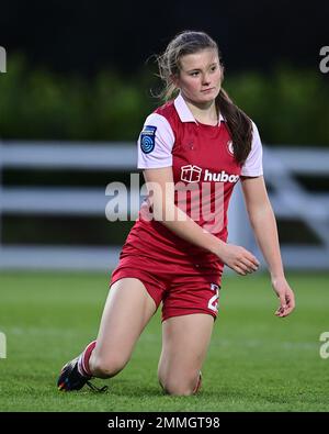 Bristol, Großbritannien. 29. Januar 2023. Tianna Teisar von Bristol City Women - Mandatory by-line: Ashley Crowden - 29/01/2023 - FOOTBALL - Robins High Performance Centre - Bristol, England - Bristol City Women vs Oxford United Women - The Women's FA Cup - Fourth Round Credit: Ashley Crowden/Alamy Live News Stockfoto