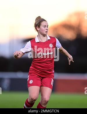 Bristol, Großbritannien. 29. Januar 2023. Emily Syme von Bristol City Women - Mandatory by-line: Ashley Crowden - 29/01/2023 - FOOTBALL - Robins High Performance Centre - Bristol, England - Bristol City Women vs Oxford United Women - The Women's FA Cup - Fourth Round Credit: Ashley Crowden/Alamy Live News Stockfoto