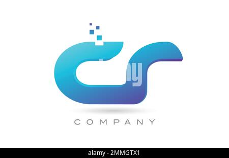 Kombination aus CR-Logo und Buchstaben. Kreative Vorlage für Unternehmen und Unternehmen Stock Vektor