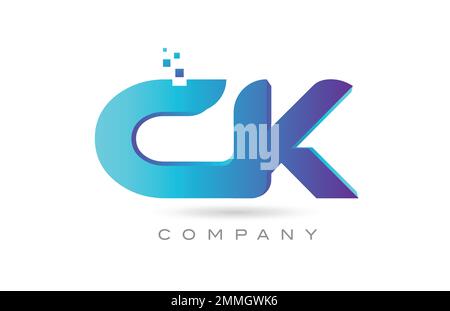 Kombination aus CK-Logo und Buchstaben. Kreative Vorlage für Unternehmen und Unternehmen Stock Vektor