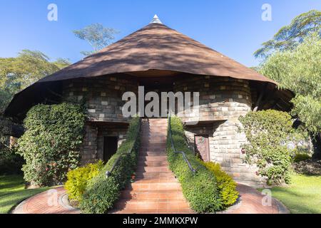 Bungalow im kenianischen Eco-Lodge-Hotel Stockfoto