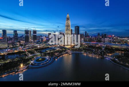 Shenzhen City Night scene Stockfoto