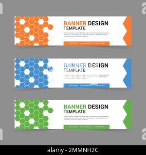 Webbanner- oder Social-Media-Cover-Fotovorlage. Social-Media-Deckblatt-Design. Unternehmens-Webbanner Stock Vektor