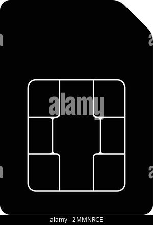 vorlage für vektorsymbol der sim-Karte Stock Vektor