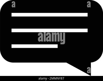 Kommentarsymbol Logo Rohteil-Vektorvorlage Stock Vektor