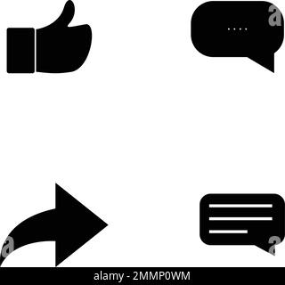 Kommentarsymbol Logo Rohteil-Vektorvorlage Stock Vektor