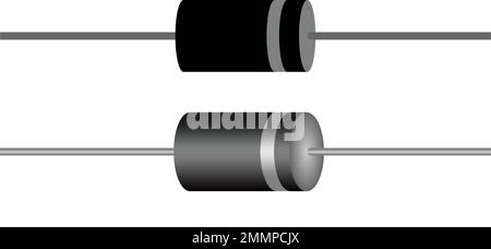 Vektorvorlage für das Logo der schwarzen Diode Stock Vektor