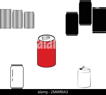 Soda-Dose-Logo von Stock Vektor Templae Stock Vektor