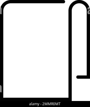 Schwarzes Handtuchsymbol-Design Stock Vektor