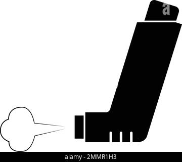 Darstellungsdesign des Inhalator-Symbols Stock Vektor