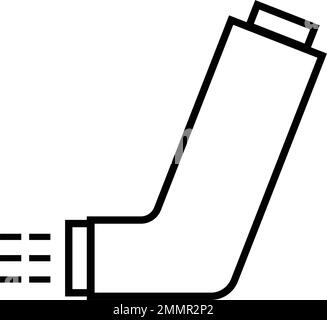 Darstellungsdesign des Inhalator-Symbols Stock Vektor
