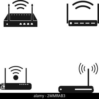 Routersymbol, Abbildung Dsign Stock Vektor