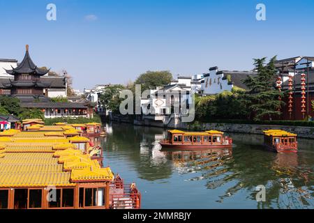 Nanjing Konfuzius-Tempellandschaft Stockfoto