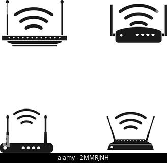 Routersymbol, Abbildung Dsign Stock Vektor