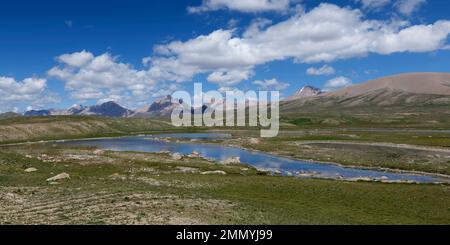 Alpensee, Kakshaal auch im Tian Shan Gebirge nahe der chinesischen Grenze, Naryn Region, Kirgisistan Stockfoto