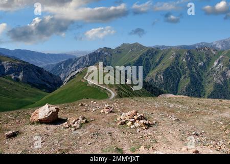 Moldo Ashuu Pass, Naryn Region, Kirgisistan Stockfoto