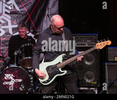 Paul Hanley Und Steve Hanley. Brix & The Extricated im Colchester Arts Centre, Essex. 18. November 2018 Stockfoto