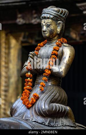 Nepal, Kathmandu-Tal, UNESCO-Weltkulturerbe, Bagmati-Region, Patan, buddhistisches Kloster, auch bekannt als Goldener Tempel (Kwa Bahal) Stockfoto